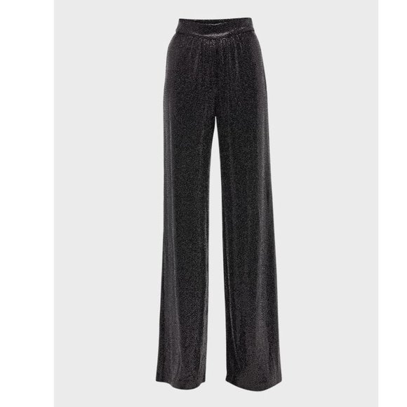 RAMY BROOK Gavin Metallic Sequin Wide-Leg Pants Sz 4 - Picture 5 of 13
